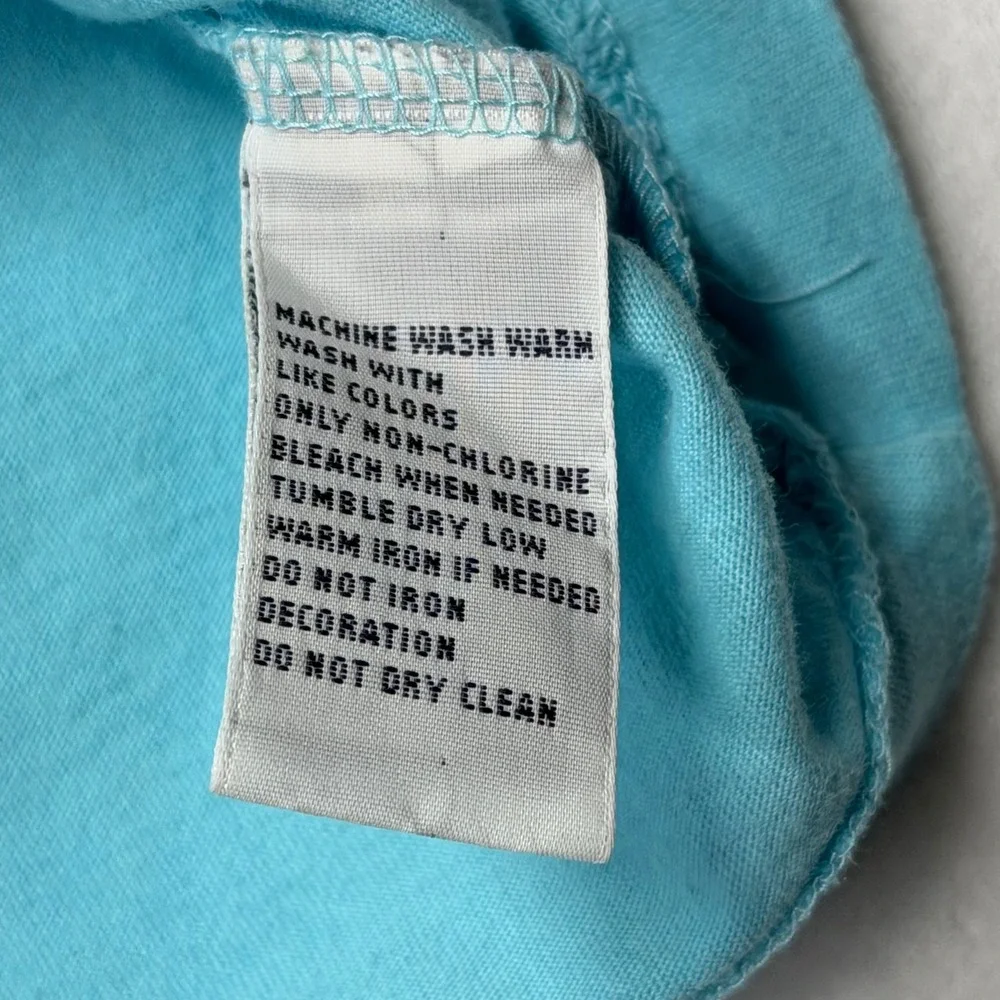 Polo Ralph Lauren T-Shirt Mens Large Turquoise Pony Logo Short Sleeve Cotton